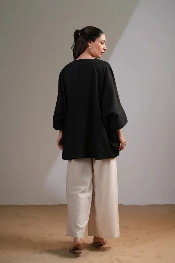 Black Bloom Cotton Co - ord Set - Mayantiie