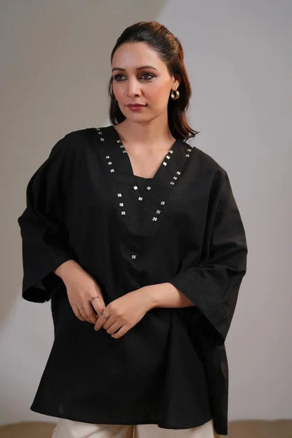 Black Bloom Cotton Co - ord Set - Mayantiie