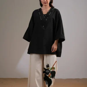 Black Bloom Co-ord Set